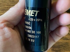 2 New 6800 uf 100v Kemet Main Filter Capacitors Marantz Model 14 15 16 16B 30 32