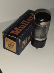 Mullard GZ34 5AR4 Rectifer Vacuum Tube Tests STRONG with Box F31 X8I