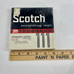 Scotch 111 Magnetic Recording Tape 1/4 x 600 FT 5 Inch 3M Vintage NOS Sealed