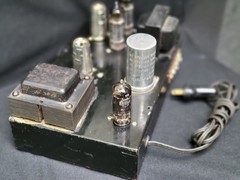 w/ Test Video: Knight KM-15 12W Tube Amplifier w/ 12AX7’s 6BQ5’s & Cage Cover