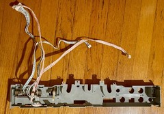 Akai GX-77 Reel Bottom Interior Front Plastic Control Panel w/Keyboard