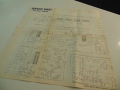 Hammond Organ 123200 Series Service Manual Sheet Schematics Factory OEM
