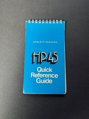 Vintage Hewlett Packard HP 45 Calculator W/ Power Supply/Case working No Battery