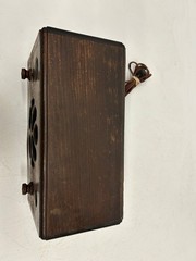 Vtg Antique Silvertone Superheterodyne Wood Cabinet AM Tube Radio As Is