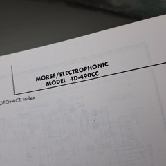MORSE/ELECTROPHONIC Service Manual 4D-490CC 1973 Photofact