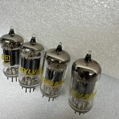 (4) Sylvania 5814A Tubes Matched Mil Spec 12Aau7