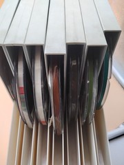 Lot 7 SEVEN Vtg Used BASF Reel to Reel Tapes 7″ with Hard Cases Made in Germany