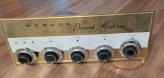 Vtg. 1960’s Webcor Danish Moderne Stereo Tube Amplifier And Preamp