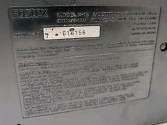 Fostex X-15 Multitracker Cassette Deck Tracking Recording Music Production Live