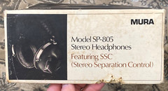 VTG MURA SP-805 STEREO HEADSET BOX CASE VINTAGE SSC SEPARATION CONTROL MONO RARE