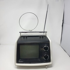 Vintage SONY TV-700 Transistor Portable 7” Television Tested And w/Car Power Adp