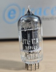 12AX7 TUNG SOL JTL 17MM BLACK PLATE VINTAGE AUDIO TUBE (1951) *eTRACER* #12C33