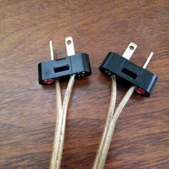 2 Akai Allied Radio Shack Stereo Speaker Jack Plug Connector Replacements,1 Pair