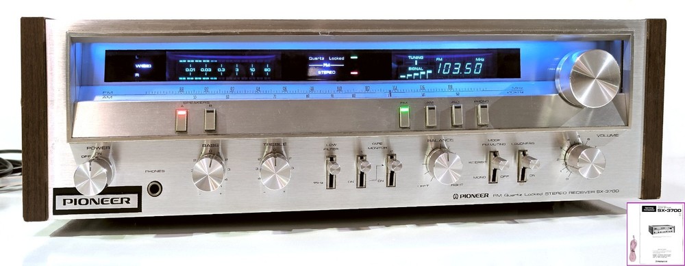 🔥【PRO SERVICED】Pioneer SX-3700 Stereo 90W Receiver! XSTR/LED UPGRADES💥GUARANTY