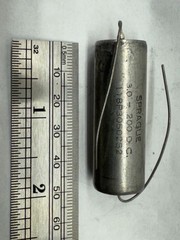 Sprague Capacitor 3 uF, 200 V, NOS Vitamin Q style Qty available