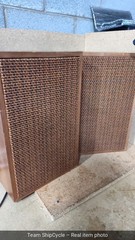 Pair of NICE Vintage Vtg Norelco 55 Tweed Music Speakers Tested LOOK G2U