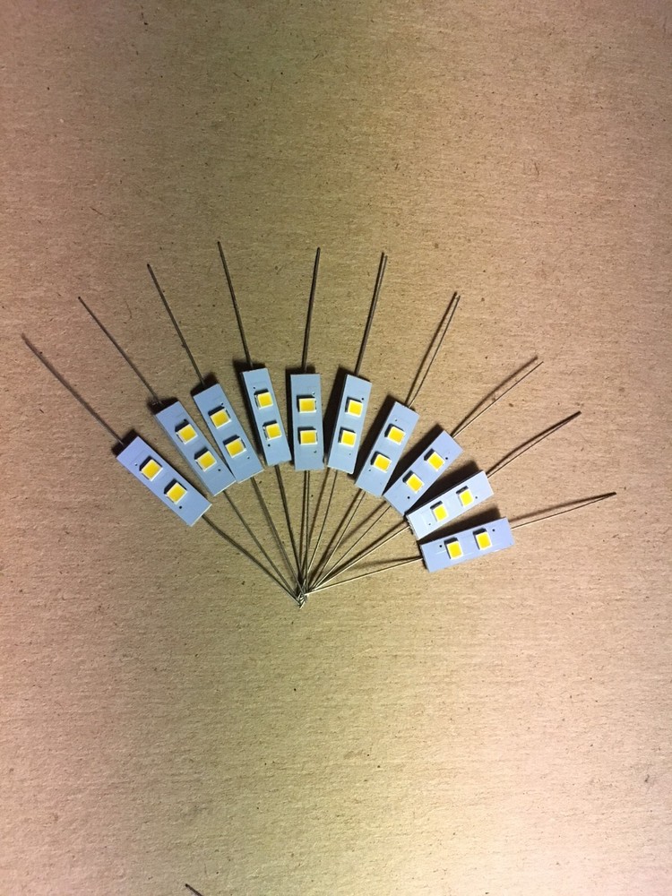 (10)8v-COOL WHITE LED AXIAL LAMPS -rt701 rt707 rt1050 rt1011 rt1020/Pioneer CT-F