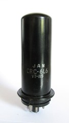1944 RCA JAN-CRC-6L6 VT-115 metal Power Tube- Hickok 539B tests @ 5000, min:3300