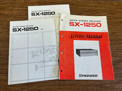 Original Pioneer SX-1250 Receiver Service Manual / Schematic