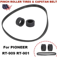 Pinch Roller Tires Replacement & Belt Kit For Pioneer RT-909 RT-901 Reel To Reel