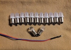 LED FROSTED LAMP KIT Sansui 5000-5000A= WARM WHITE DIAL BULBS Receiver LIGHTS