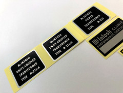 McINTOSH MC275 AMPLIFIER TRANSFORMERS DECAL LABEL STICKER SET – New Repro