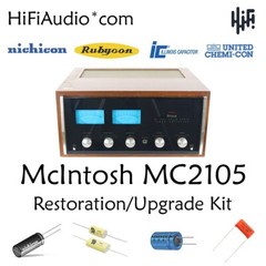 McIntosh MC2105 amp amplifier rebuild restoration recap service kit fix repair