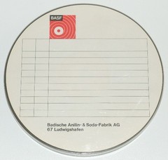 VINTAGE BASF 7″ x 1/4″ x 2400′ REEL TO REEL MAGNETIC TAPE MADE IN GERMANY