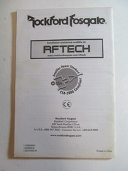 Rockford Fosgate Audio Manual Prime 2-Channel Amp R150-2 Install Operate cl