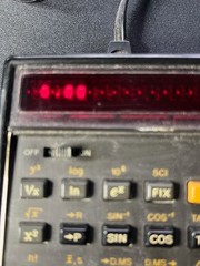Vintage Hewlett Packard HP 45 Calculator W/ Power Supply/Case working No Battery