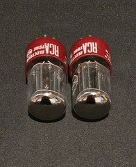 RCA 5691 6SL7 GT TUBE 1957 10,000 HOUR RED BASE PERFECT MATCHING SET NIB