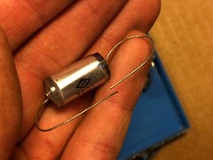 4 NOS NIB Vintage Centralab .0075 uf 600v Polystyrene Glass Capacitors CRL