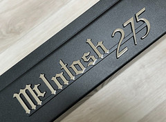 McINTOSH MC275 CHROME PLATED LOGO EMBLEM LABEL BADGE – New Reproduction DIY