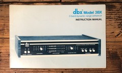 DBX Model 3BX Range Enhancer Owners / User Manual *Original*