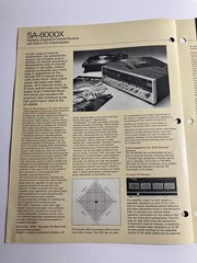 Technics SA8000X Vintage Stereo Receiver 4-Channel 2/Channel CD-4 Brochure 1970s