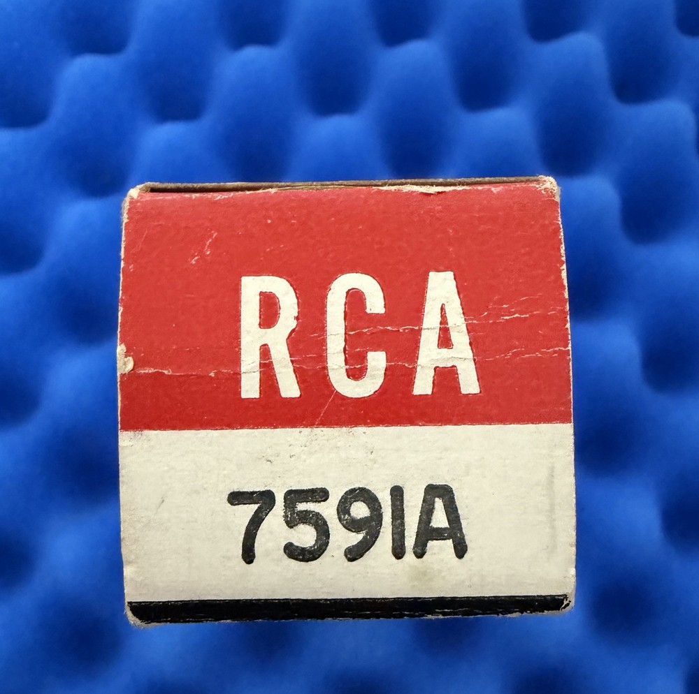 ONE NEW RCA 7591A Tubes / Amplitrex Tested STRONG 💪 +100% / Oct 1968