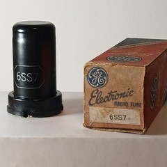 Vintage NOS NIB GE 6SS7 Amplifier Guitar Radio Audio Metal Vacuum Tube