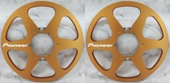 One Pair 10.5” black Pioneer Tape reel High Quality Aluminum Take Up Reel