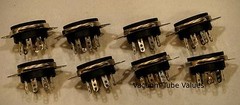 CELANEX 8 pin Octal Vacuum Tube Socket TOP BOTTOM MOUNT 8PINCLX 8 PCS MCINTOSH