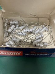 MALLORY TT15X10 10MFD. 15 V. CAPACITORS (LOT OF 25)