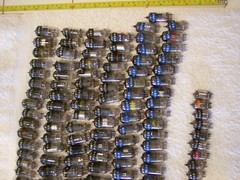 200 TUBES 6JU8A 4BZ6 6LN8 3V4 5J6 6–5 6–6 6–7 6–8 6BZ6 RCA GE SYLVANIA LOT