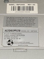 RARE Audiovox VBP3000 Video in a Bag Dual 5″ Screens + Extra Screen Bag Antenna