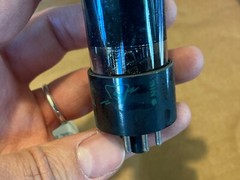 NOS NIB 1948 Sylvania 25L6GT Black Glass Vacuum Tube Guaranteed Made in USA