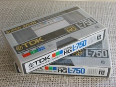 TDK BETA EXTRA-HG L-750 SUPER AVILYN VIDEO CASSETTE SEALED BLANK- LOT OF 2 TAPES