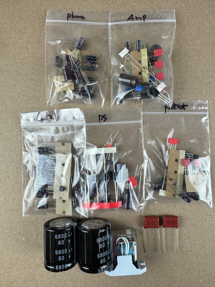 Pioneer SA-7100 Complete Rebuild Kit High-Quality Amplifier Recap Transistors