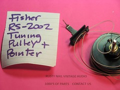 📈FISHER RS-2002 STEREO RECEIVER DIAL POINTER WITH PULLEY AND STRING