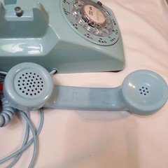 Lt Blue Rotary Dial Desk Phone by Bell Systems Western Electric 2-66 USA CD 500