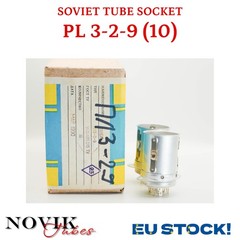 2x PL3-2-9 Tube Socket Ceramic NOS USSR Silver Pins for 5B254 7N7 5B255M C3G