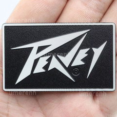 2Pcs PEAVEY Aluminum logo badge replacement piece 58mm X 35mm