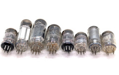 Lot of 8 Vintage Vacuum Tubes RCA, General Electric, Mullard, USSR Not Tested